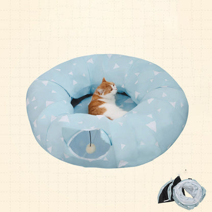 Soft, plush Luxurious Cat Cave bed by Fetch & Purr with cozy, enclosed design for feline comfort and warmth.