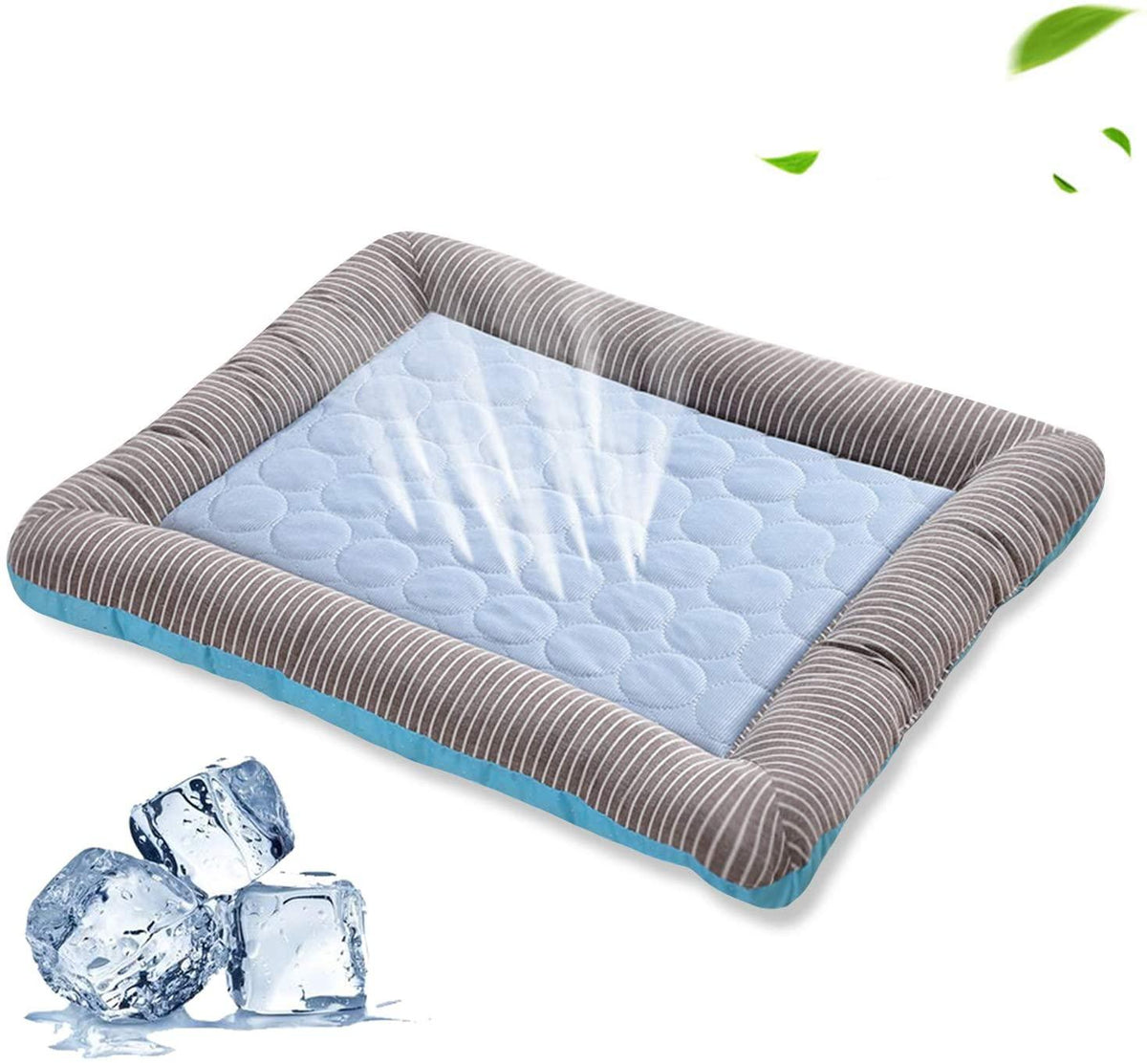Soft, blue Pet Cold Sense Cool Pad from Fetch & Purr, designed for pets to stay cool and comfortable.