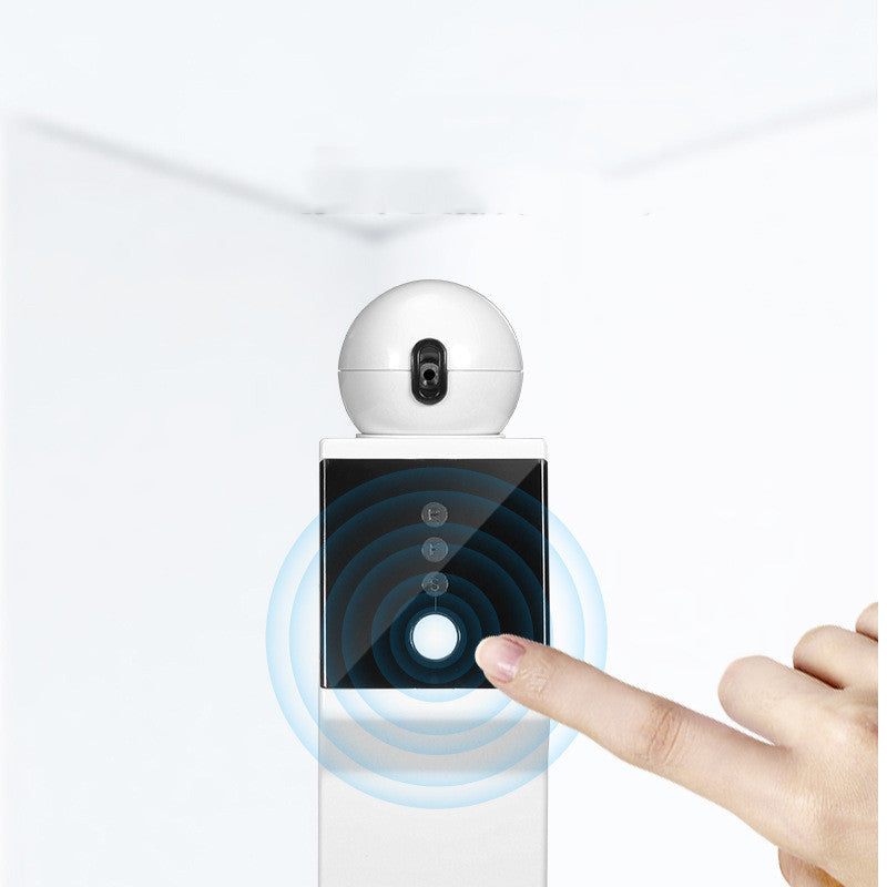 Fetch & Purr robotic cat playmate with interactive smart toys, featuring a sleek design and colorful play accessories for cats.