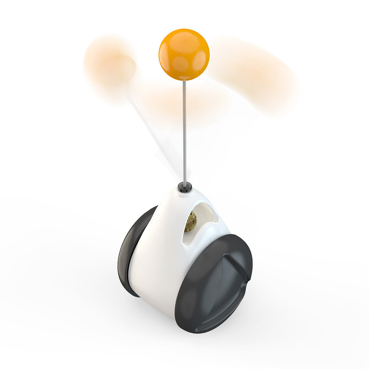Smart interactive electric cat teaser toy by Fetch & Purr featuring a colorful moving wand for engaging feline play.