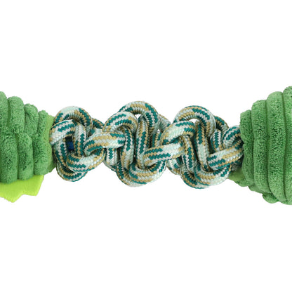 Fetch & Purr PaWz dog chew toy with squeaker for puppies, featuring colorful, soft, durable material suitable for playful pets.