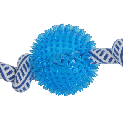 Fetch & Purr PaWz Dog Chew Toy with squeaker, durable rubber puppy toy designed for dogs to chew and play.